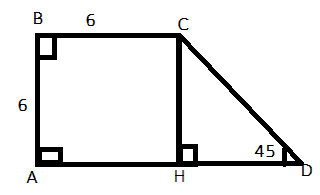 Прямоугольная трапеция угол 45 градусов. Прямоугольная трапеция с углом 45 градусов. Прямоугольной трапеции меньшая боковая сторона равна 3 дм. Основание прямоугольной фигуры на рисунке равно 45. Как найти сторону если углы 90 45 45.