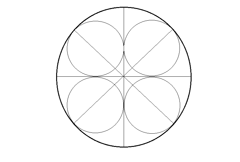 Шара одинакового радиуса расположены. Квадрат внутри четыре окружности. Шар из 4х окружностей. Сфера фигуры с четырьмя окружностями. Шар из одинаковых кругов.
