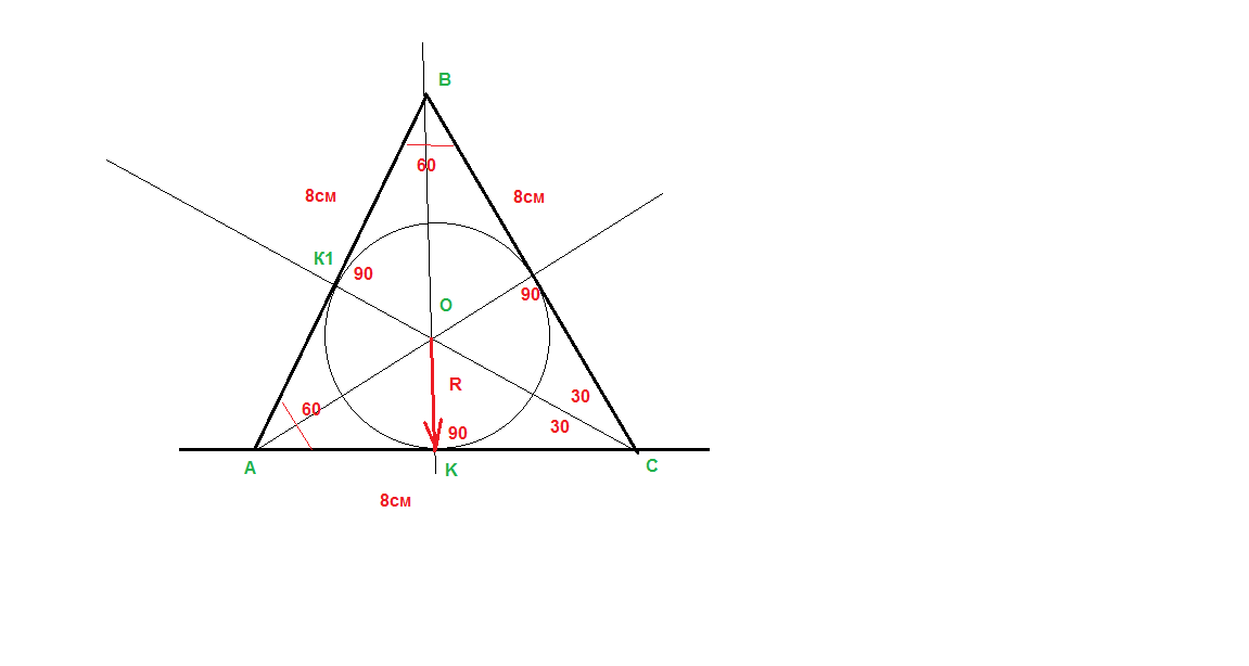 Как в окружности нарисовать равносторонний треугольник