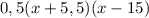 Изображение к ответу 10х²+19х-2=10(х-0,1)(х+2)Есть формула:Найдем корни:10х²+19х-2=0d=b^2-4ac=361-4*10*(-2)=441   √441=21x1=-2, x2=0,1Подставим в формулу: 0,5х²-5,5х+15=0,5(х-6)(х-5)Найдем корни:d=b^2-4ac=30,25-4*0,5*15=0,25     √0,25=0,5x1=5, x2=6Подставим в формулу: