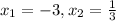 Изображение к ответу 3x^2+8x-3=0d=d^2-4ac=64-4*3*(-3)=100x1,2=-b +_√D  / 2a= -8+_√100  /  6