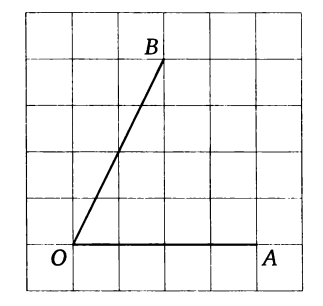 Найдите тангенс угла АОВ, изображенного на рисункеЗагрузить png
